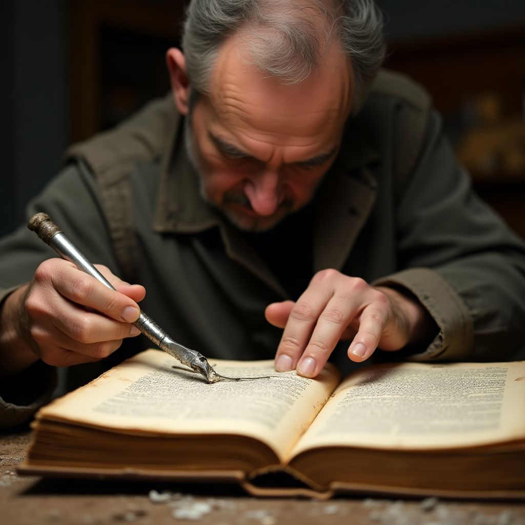 Restauration d'un livre ancien
